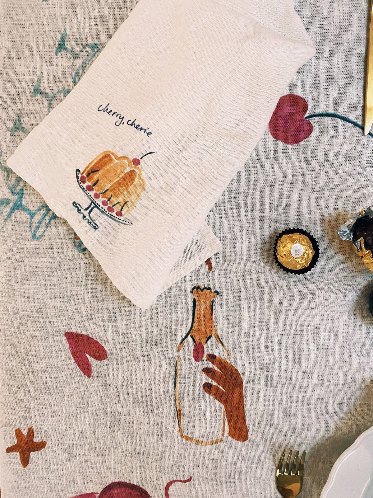 Dinette - Illustrated Tablecloth - Medium