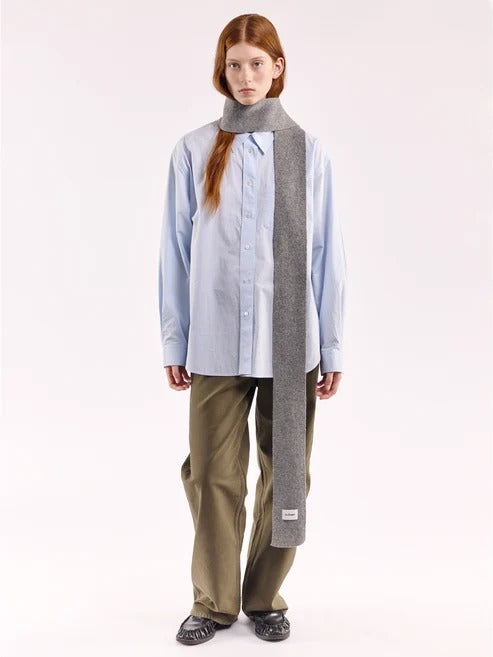 Cloimh - Mini Soft Wool Scarf - Flannel Grey
