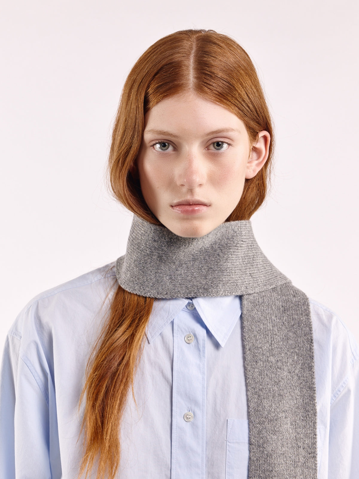 Cloimh - Mini Soft Wool Scarf - Flannel Grey