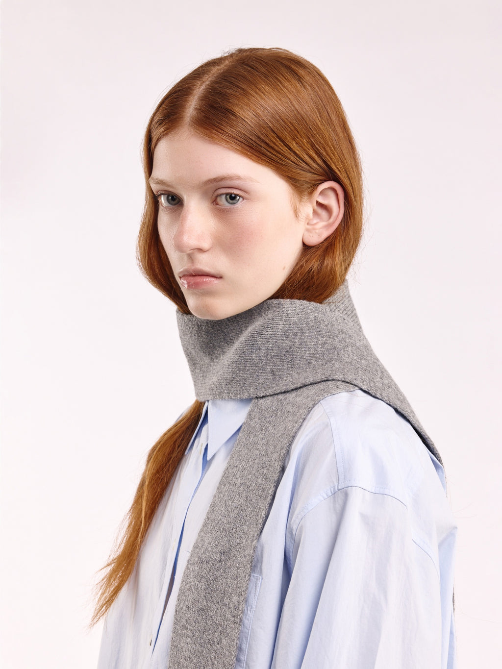 Cloimh - Mini Soft Wool Scarf - Flannel Grey