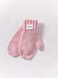 Cloimh - Oversized Wool Mittens - Rose