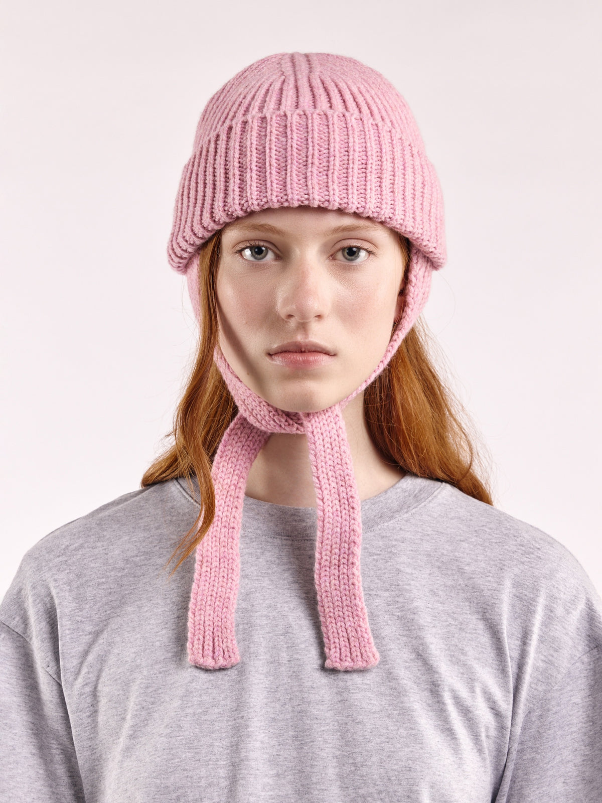 Cloimh - Wool Ear Flap Hat - Rose