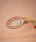 Tatiana Alida hand-painted Santa's Cookies small plate