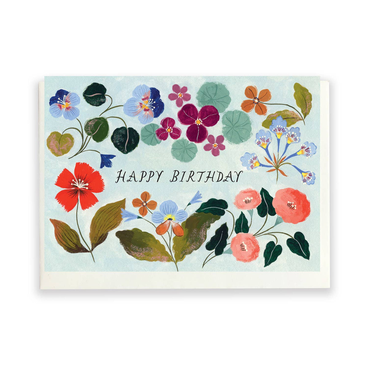 Flora Waycott - Happy Birthday Floral Landscape Card