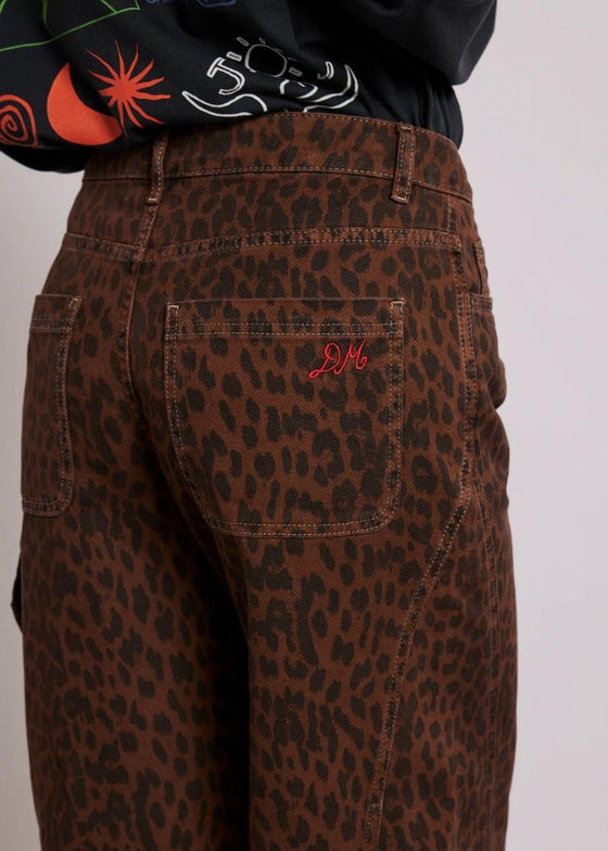 Damson Madder Dion Jeans - Dark Leopard Overdye