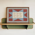 Lune Club - Love Love Love Love You Print - Blue A4