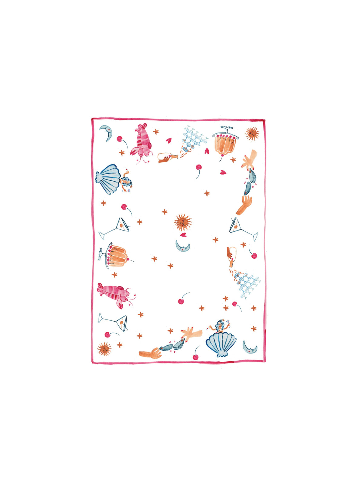 Dinette - Illustrated Tablecloth - Medium