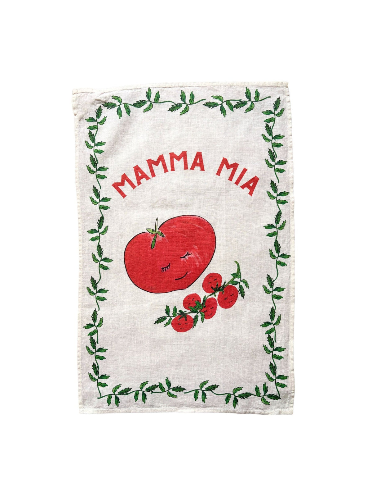 Dinette - Mamma Mia! - Tomato Linen Teatowel