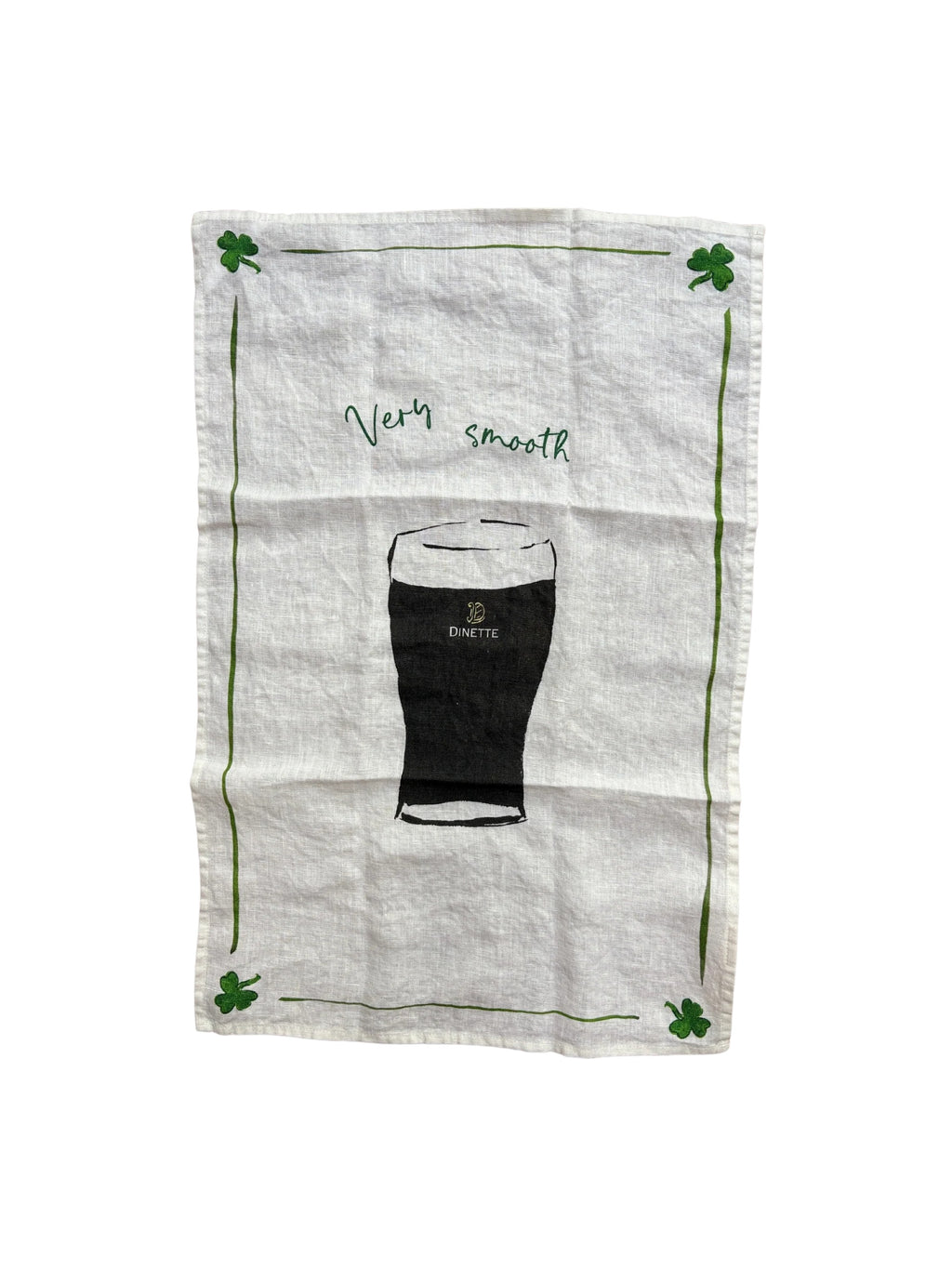 Dinette - Very Smooth - Irish Stout Linen Teatowel