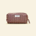 YONDER. - Medium Quilted Wash Bag - Gingham Peppermint