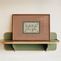 Lune Club - Night Night Love You Striped Print - Rust A4