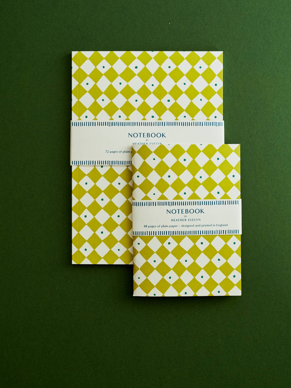 Heather Evelyn - Notebook Mini Diamond Green: A5