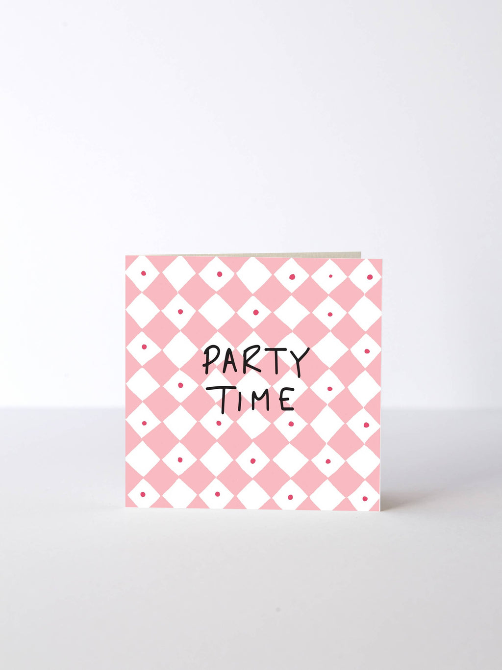 Heather Evelyn - Mini Diamond Party Time Card Pink: Pink / Matte