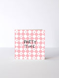 Heather Evelyn - Mini Diamond Party Time Card Pink: Pink / Matte