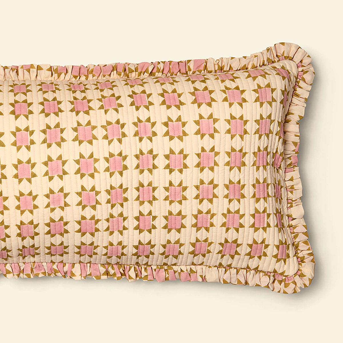 YONDER. Prairie Honey bolster cushion, alternate view