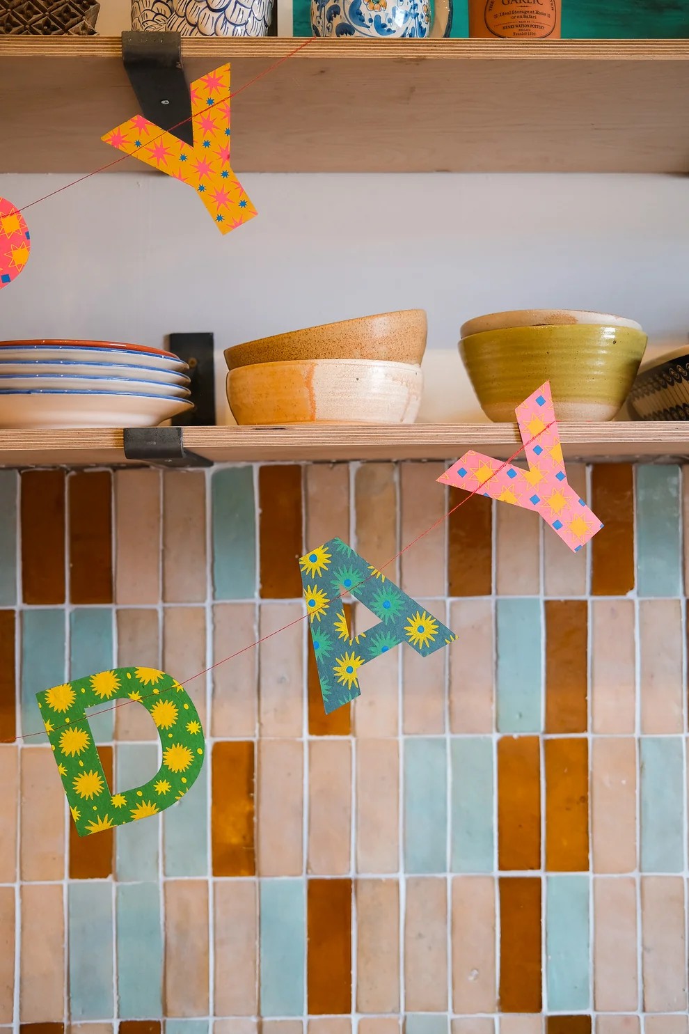 East End Press - Happy Birthday - Bright Sewn Garland