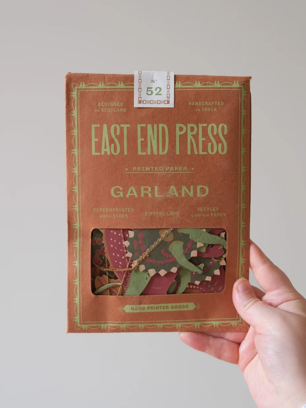 East End Press - Dinosaurs Sewn Garland