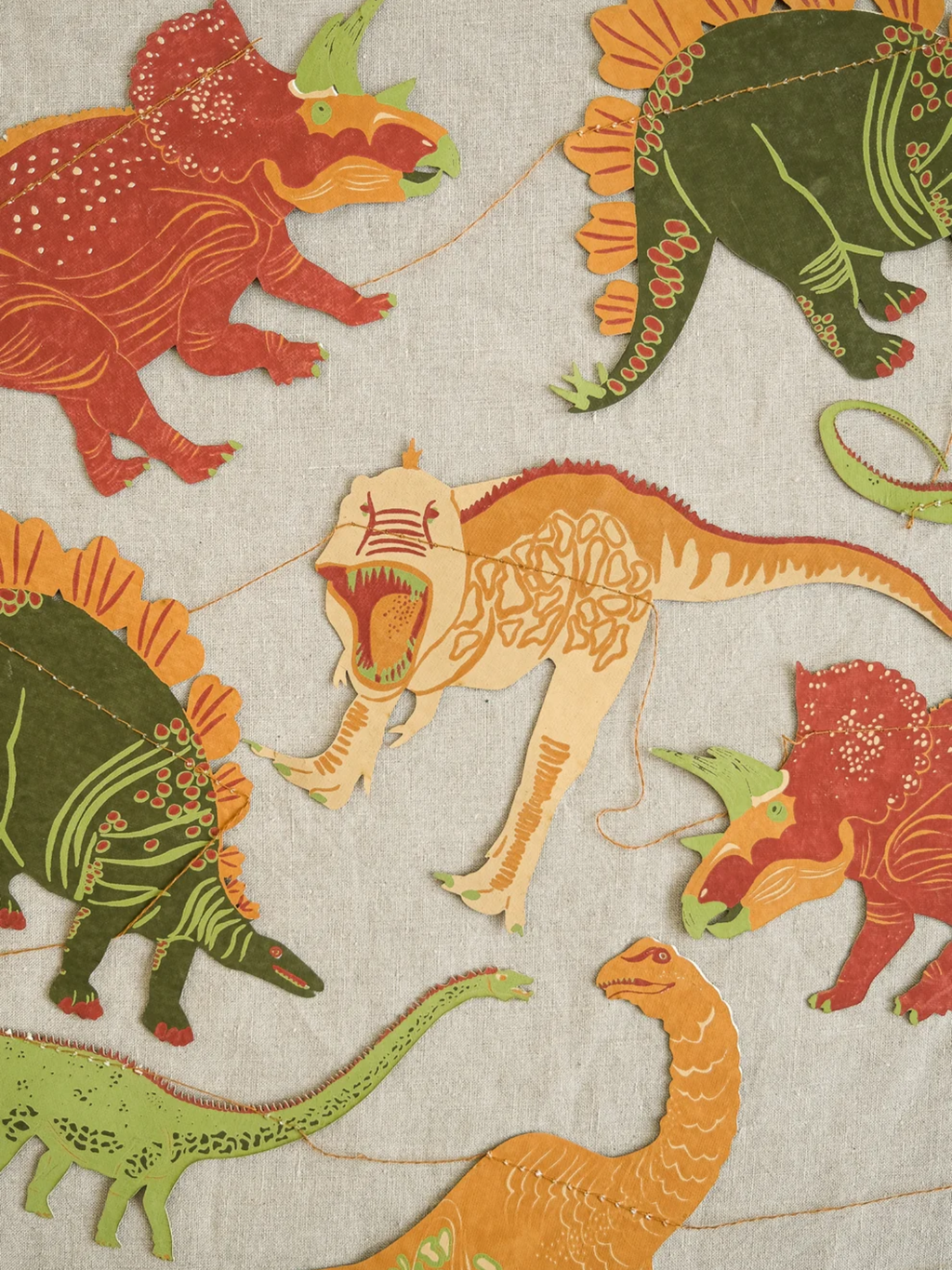 East End Press - Dinosaurs Sewn Garland