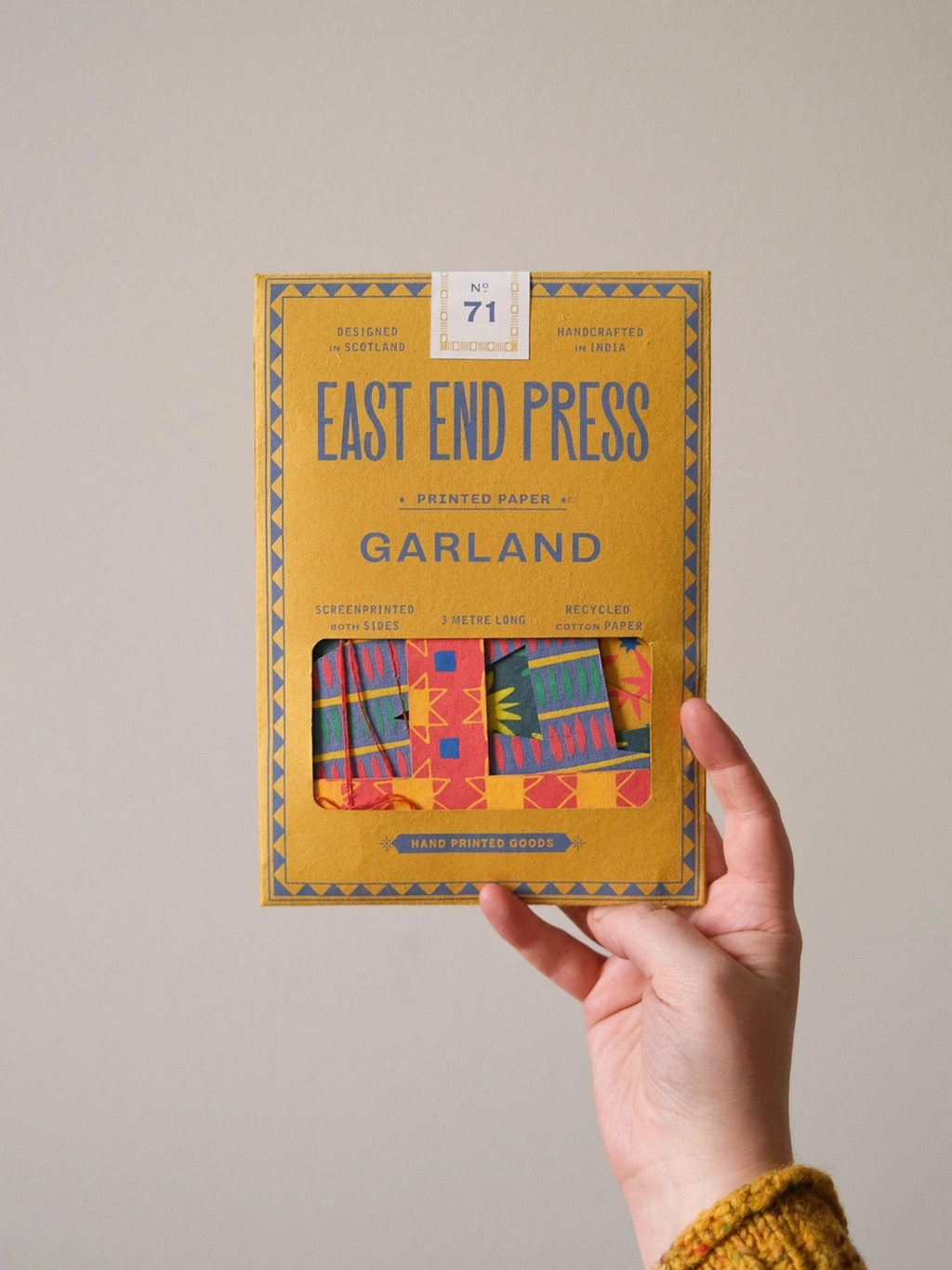 East End Press - Happy Birthday - Bright Sewn Garland