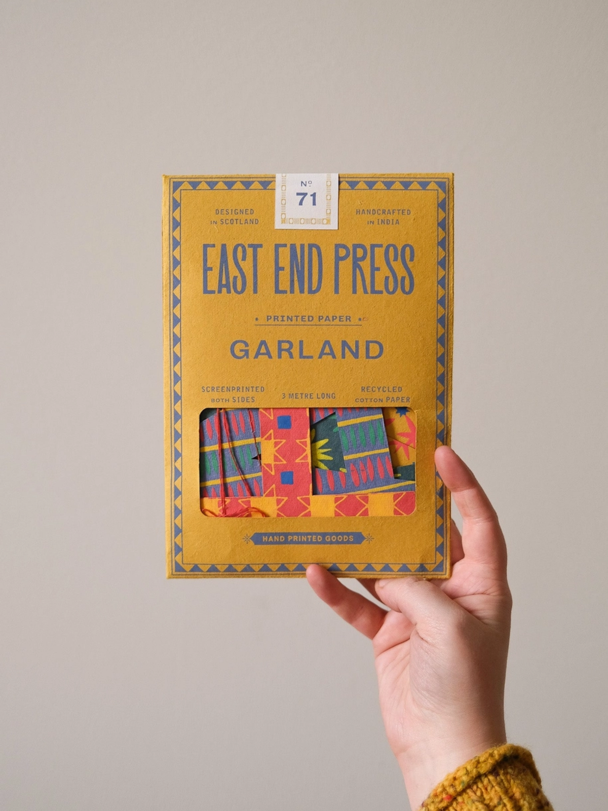 East End Press - Happy Birthday - Bright Sewn Garland