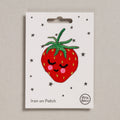 Petra Boase - Strawberry Iron-On Embroidered Patch