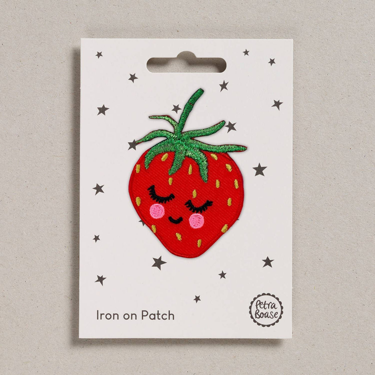 Petra Boase - Strawberry Iron-On Embroidered Patch