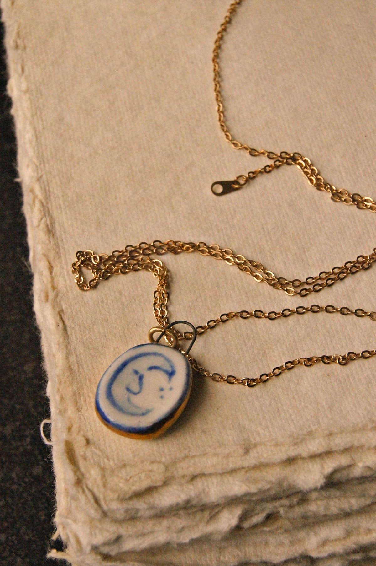 Eloise Rose - Moon Pendant - Gold