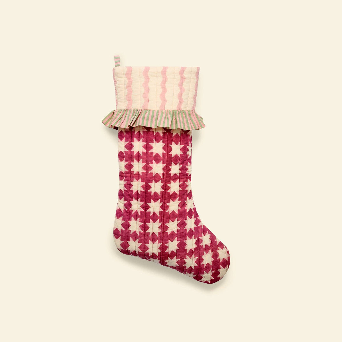 YONDER. - Quilted Christmas Stocking - Carousel Jam