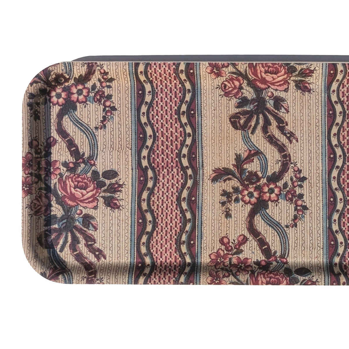 Host Home - Narrow Birch Wood Tray - Carousel Stripe