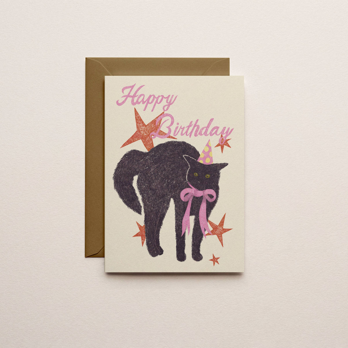 Molly Stredwick - A6 Greeting Card – Birthday Cat