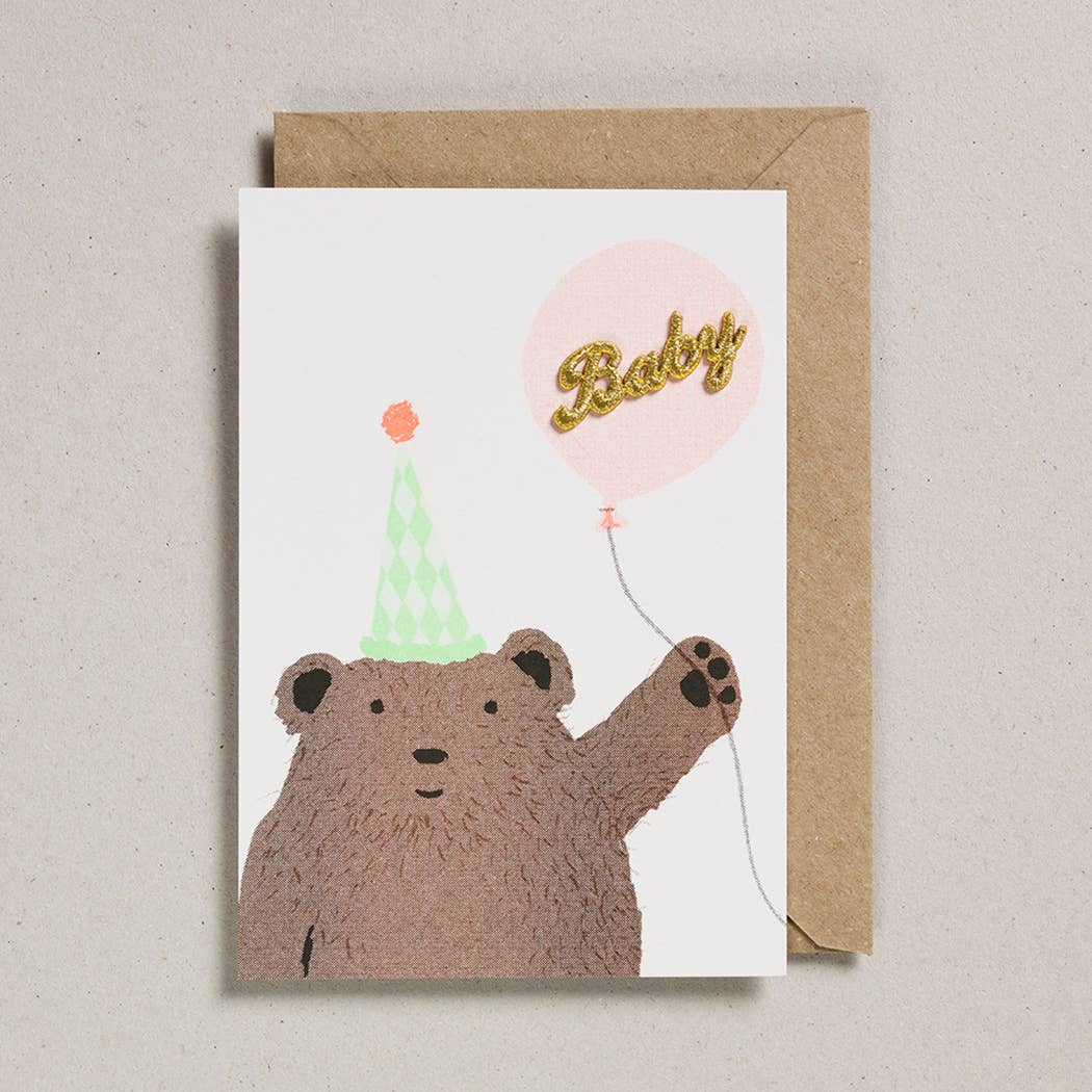 Petra Boase - New Baby Card - Bear