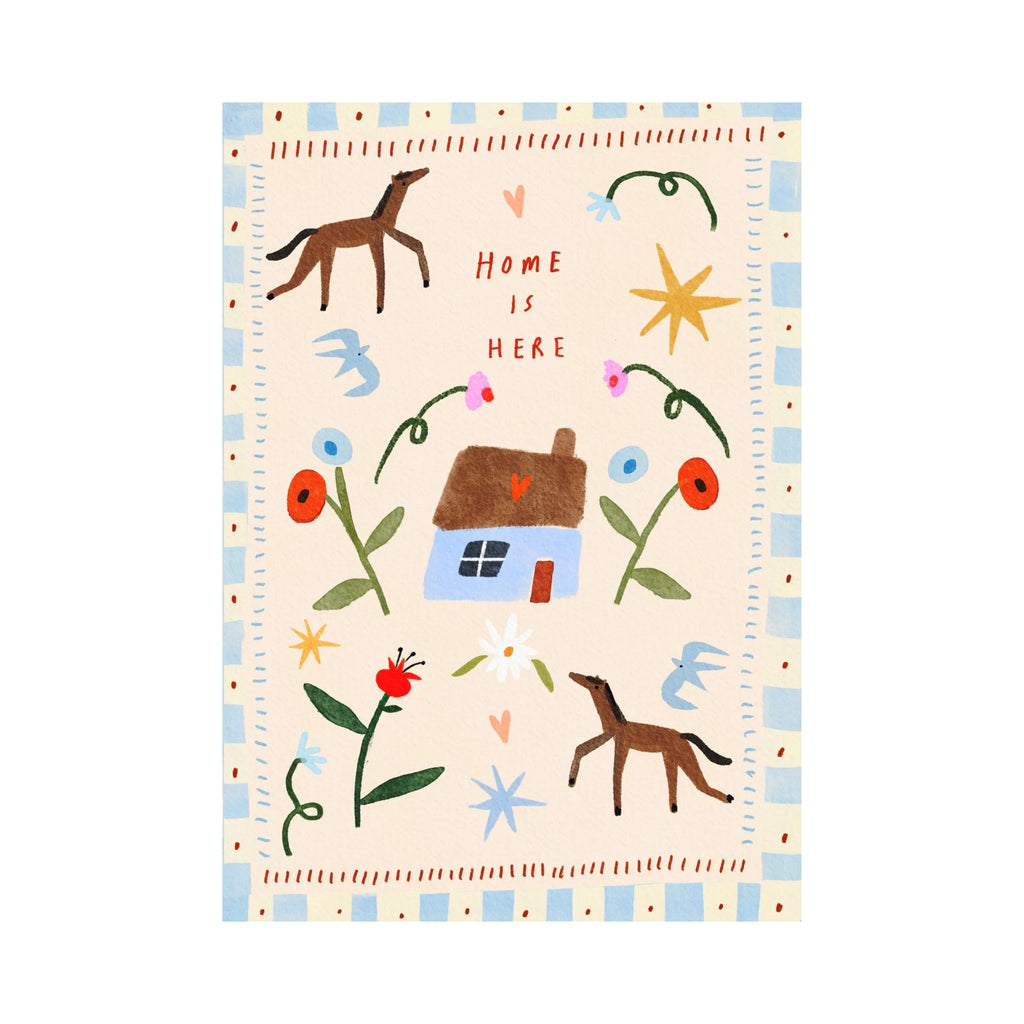 Martha Ratcliff Illustration - Home is Here - A4