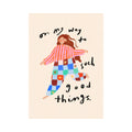 Martha Ratcliff Illustration - On My Way To Do Great Things - A4