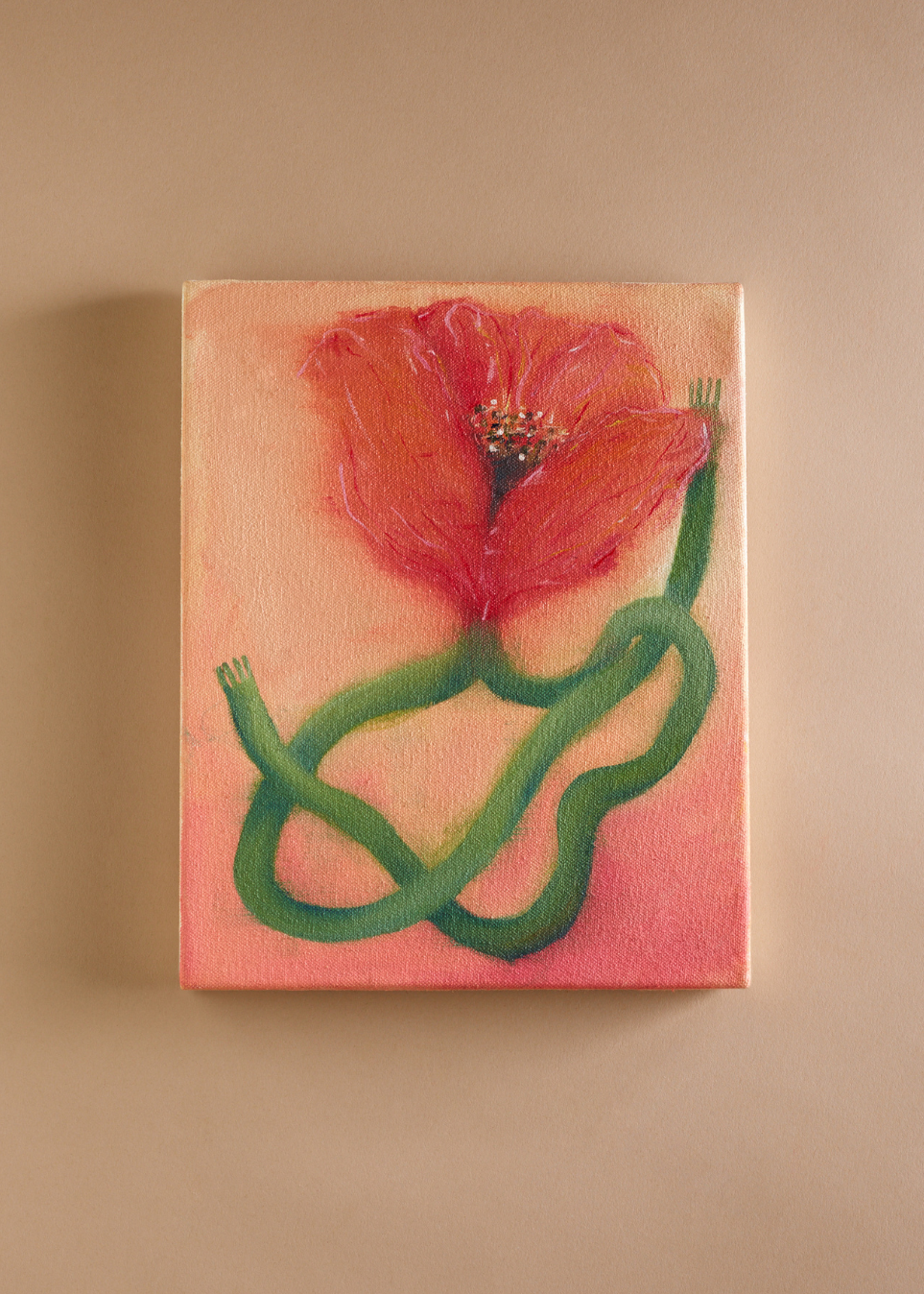 "maybe the vase is cracked" Original Artwork by Flora Dorian