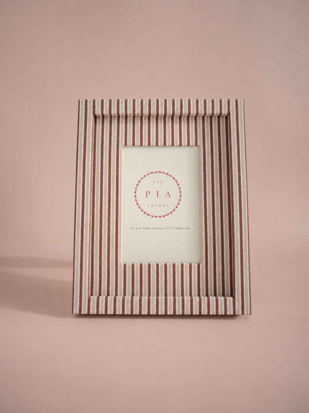 The Pia Frames - Blush & Burgundy Zigzag Frame
