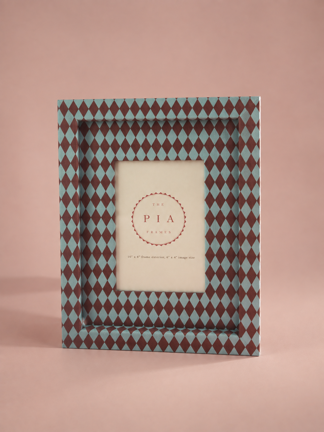 The Pia Frames - Burgundy & Blue - Harlequin Frame