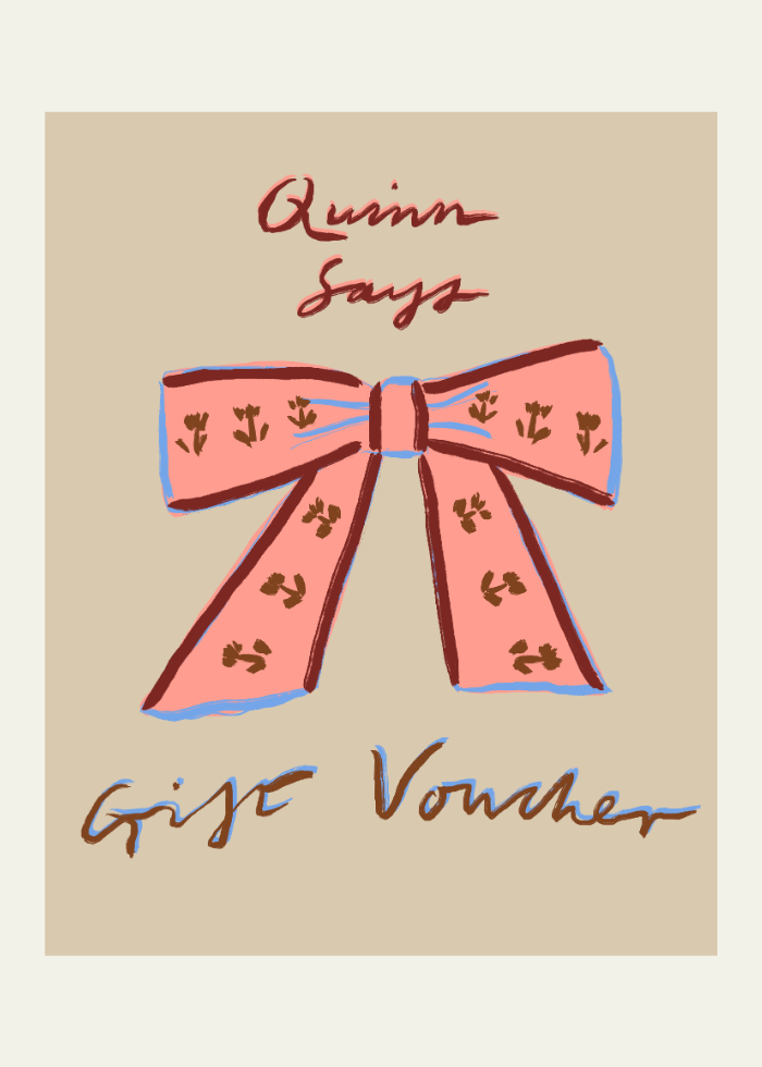 quinn says gift voucher gift card