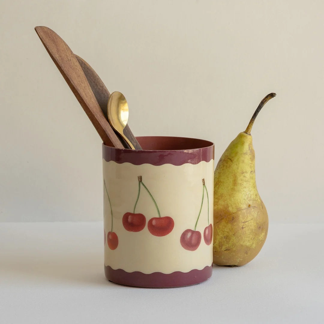 Roomytown - Cherries Enamel Everything Pot