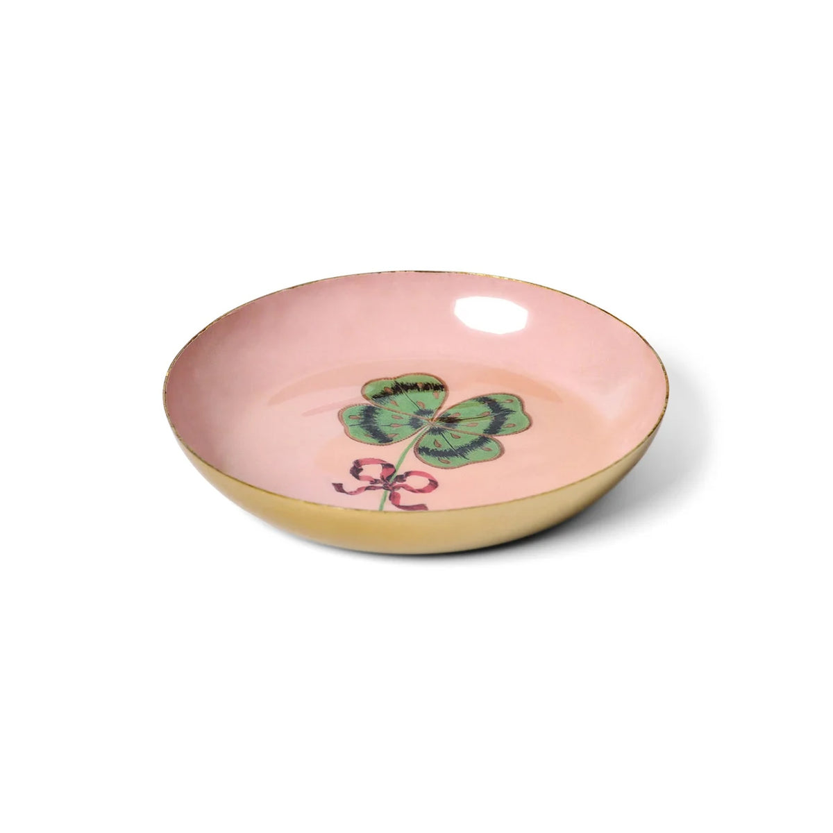 Roomytown - Clover Round Enamel Tray