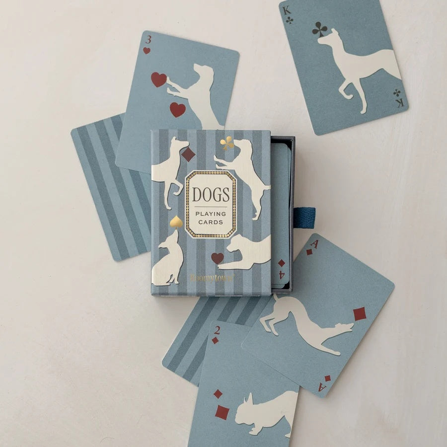 Roomytown - Dogs Playing Cards