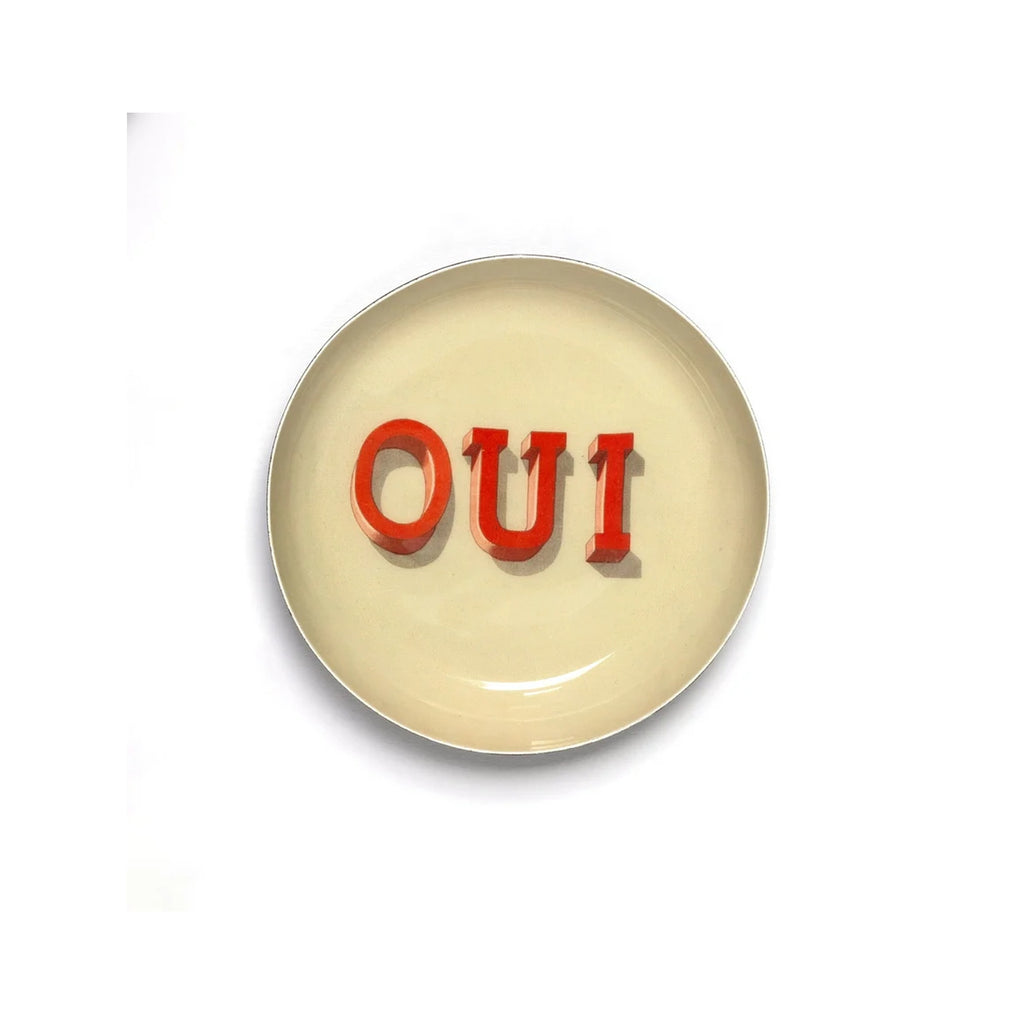Roomytown - Oui Round Enamel Tray