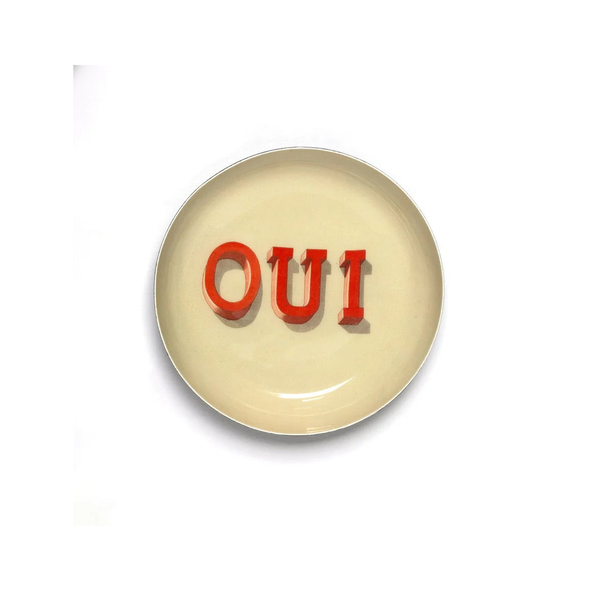 Roomytown - Oui Round Enamel Tray