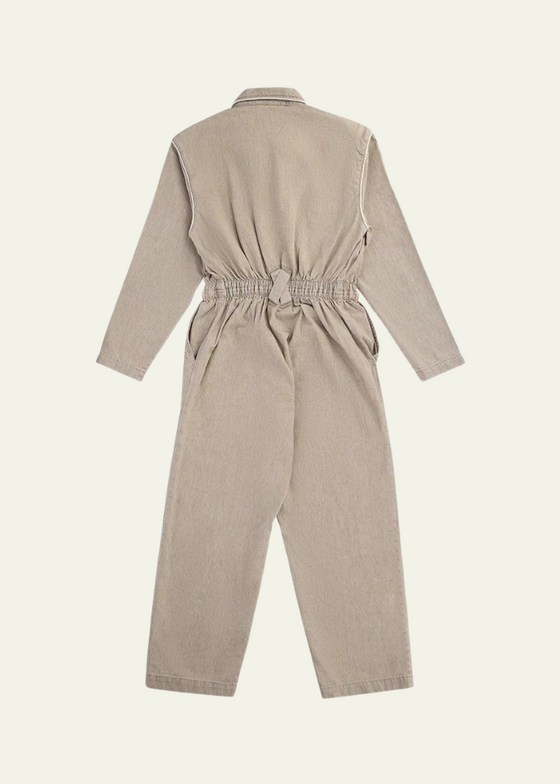 Seventy + Mochi Amelia All In One Jumpsuit in Sand Linen