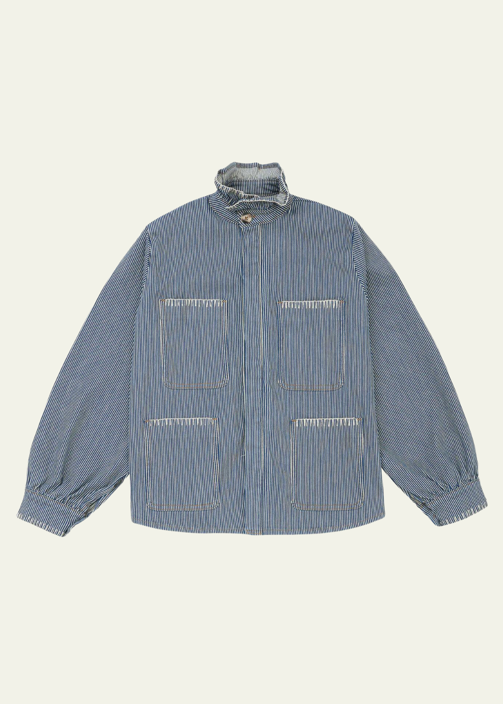 Seventy + Mochi Pablo Jacket in Striped Denim