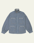 Seventy + Mochi Pablo Jacket in Striped Denim