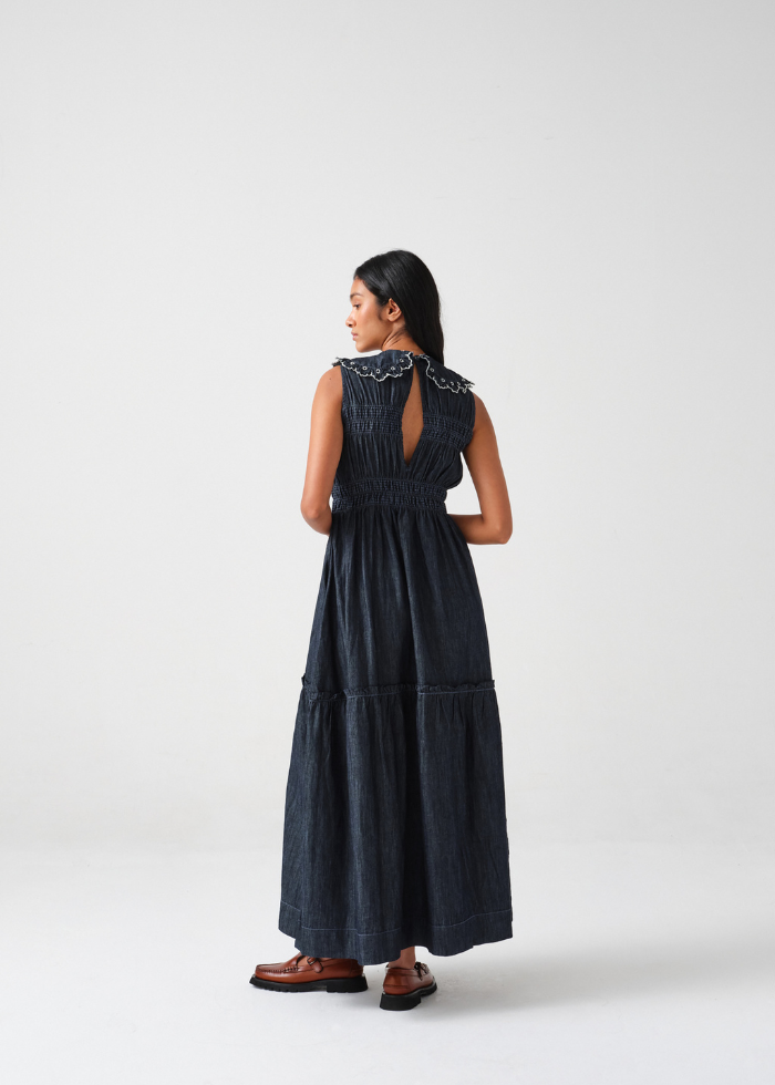 Seventy + Mochi Sky Dress in Indigo Rinse