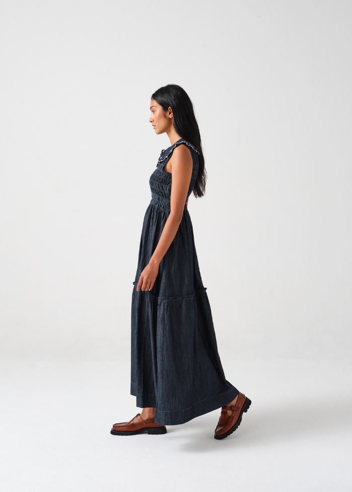 Seventy + Mochi Sky Dress in Indigo Rinse