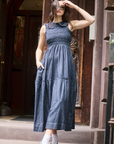 Seventy + Mochi Sky Dress in Indigo Rinse