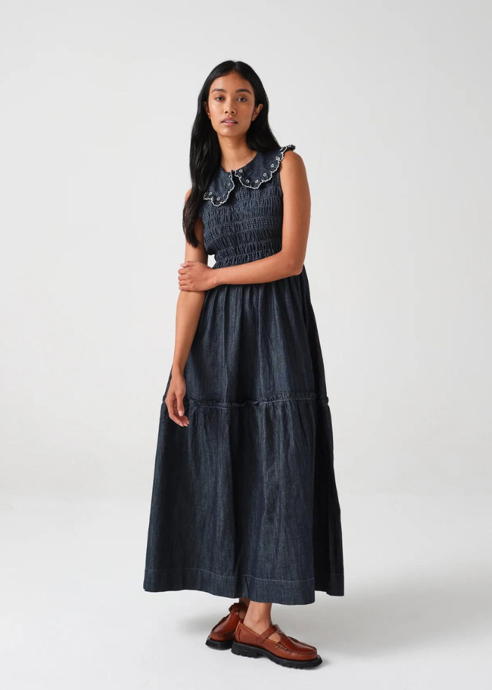 Seventy + Mochi Sky Dress in Indigo Rinse