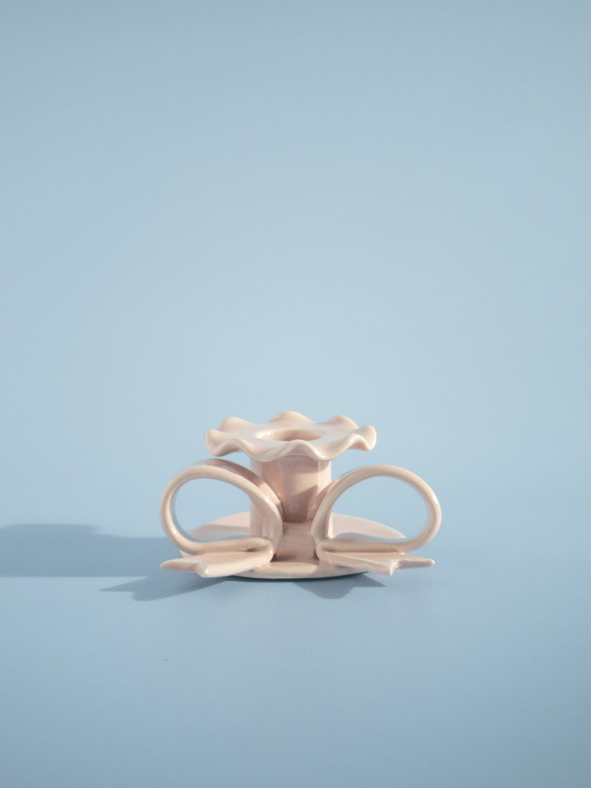 Superfluities - Bow Candlestick - Pink
